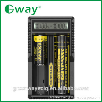 Authentic 1000mA / 500mA Output 18650 Battery Charger USB management Nitecore UM20 vs Nitecore D2